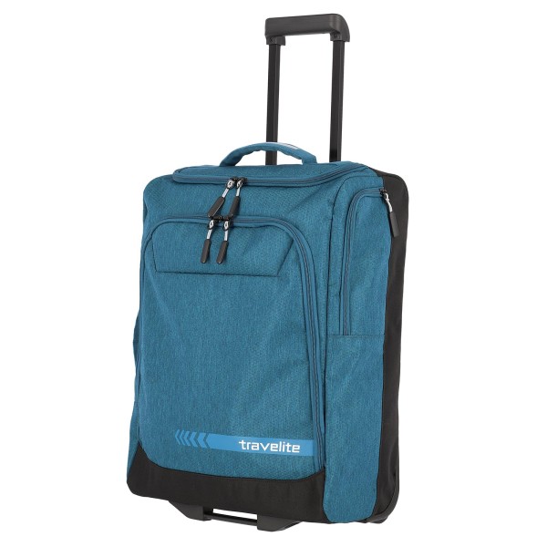 travelite Kick Off Trolley Reisetasche 55 cm 2 Rollen petrol