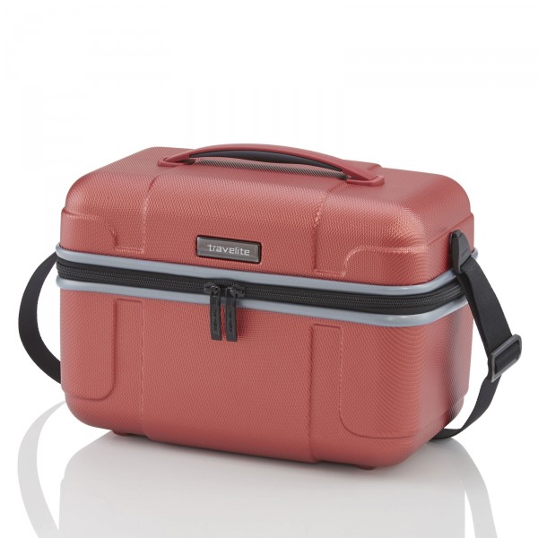 travelite Vector Beautycase 36 cm koralle - Schrägansicht