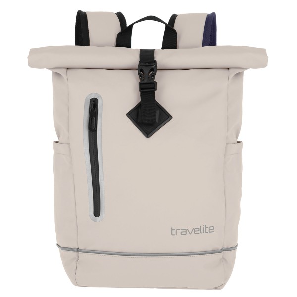 travelite Basics Roll-Up Rucksack Plane 48 cm hellbeige
