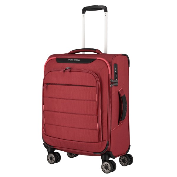 travelite Skaii Trolley 55 cm 4 Rollen rot