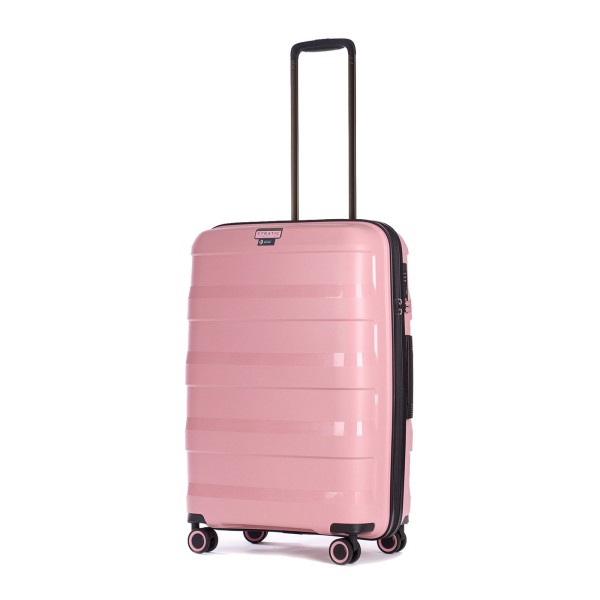 Stratic Straw Trolley 66 cm 4 Rollen rose