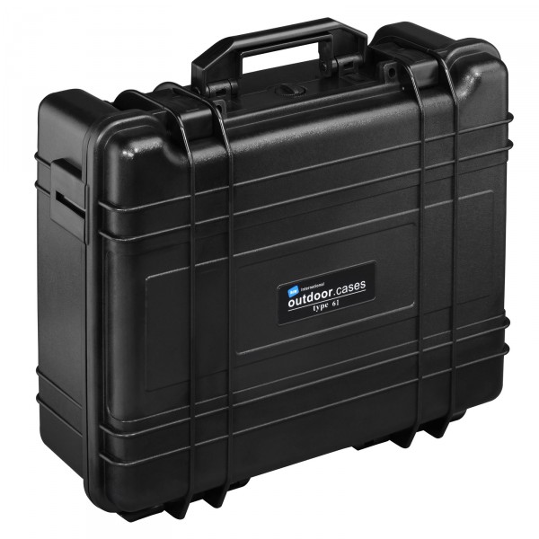 B&W Outdoor Case Typ 61 schwarz - Vorderansicht