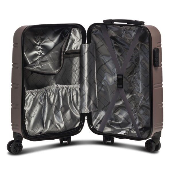 Fabrizio Worldpack Toronto Kabinentrolley 57 cm 4 Rollen platin