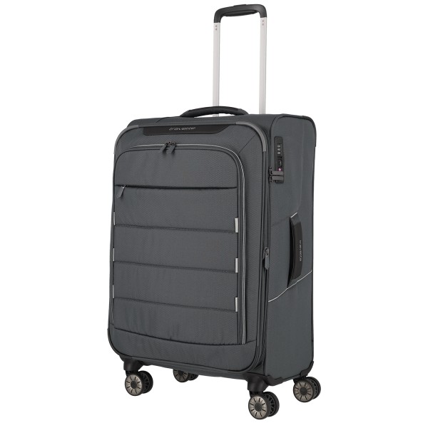 travelite Skaii Trolley 67 cm 4 Rollen erweiterbar grau