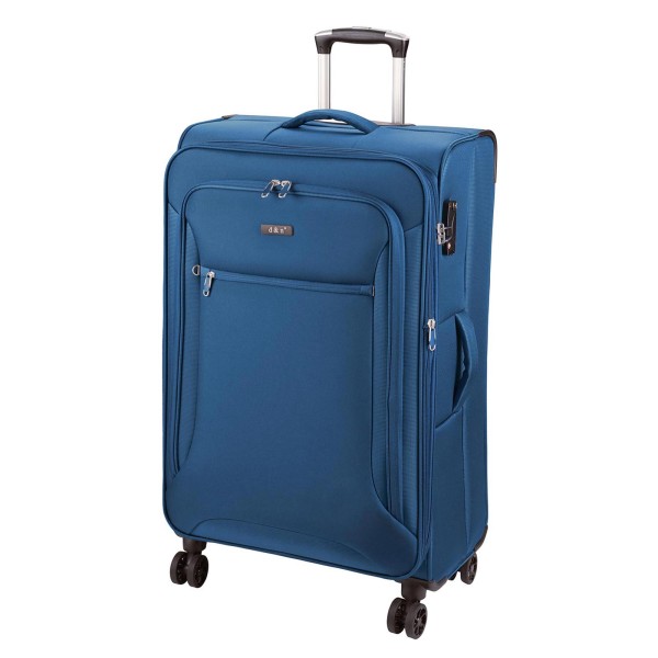 d&n Travel Line 6404 Trolley 78 cm 4 Rollen erweiterbar blau