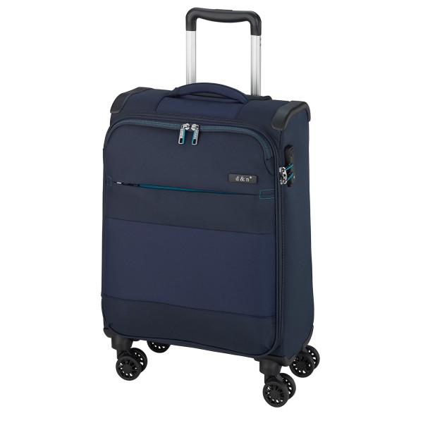 d&n Travel Line 9004 Kabinentrolley 55 cm 4 Rollen blau