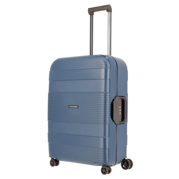 travelite Korfu Trolley 65 cm 4 Rollen blau