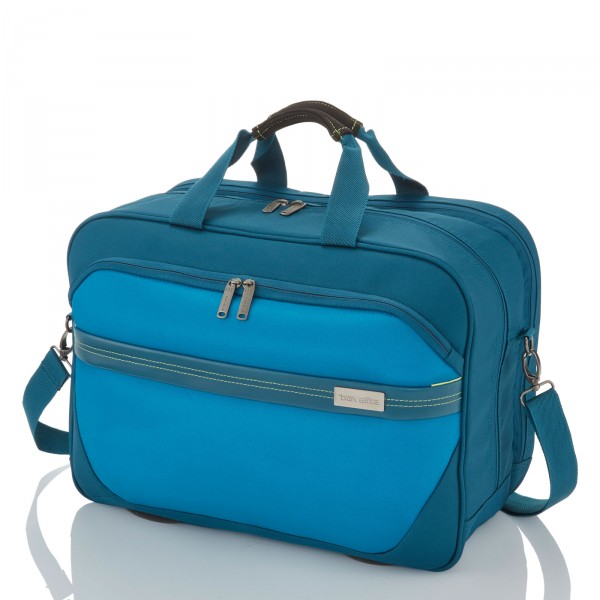 travelite Meteor Bordtasche 45 cm petrol - Frontansicht