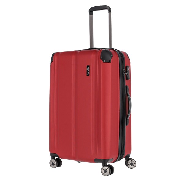 travelite City Trolley 68 cm 4 Rollen erweiterbar rot