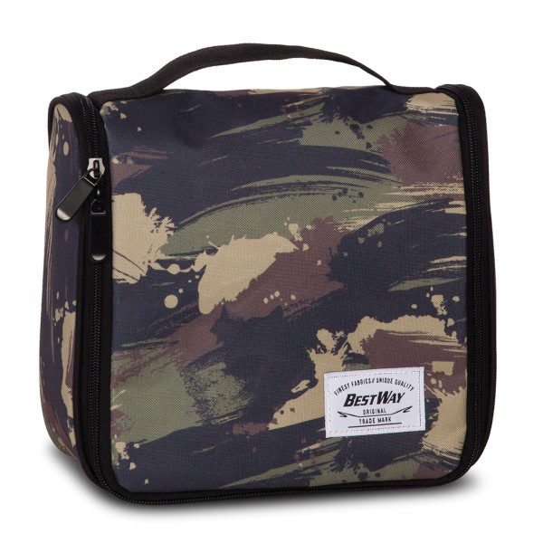 Fabrizio Best Way Cargo Kulturtasche 24 cm schwarz grün