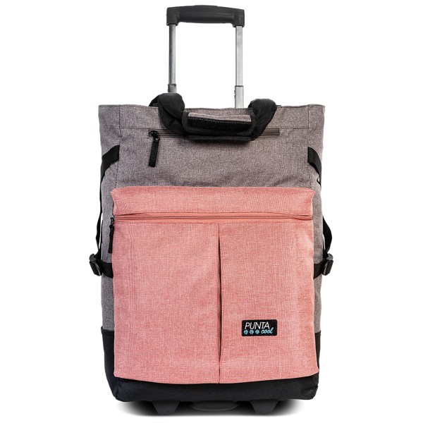 Punta Cool Einkaufstrolley 50 cm 2 Rollen mit Kühlfunktion graubraun