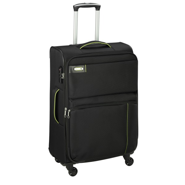 d&n Travel Line 6704 Trolley 65 cm 4 Rollen erweiterbar schwarz