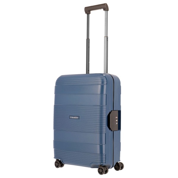 travelite Korfu Kabinentrolley 55 cm 4 Rollen blau