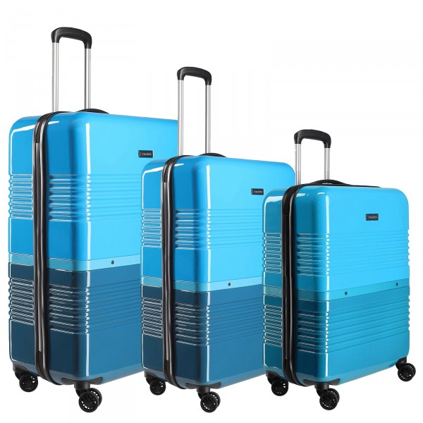 travelite Frisco Trolley Set 3-teilig blau